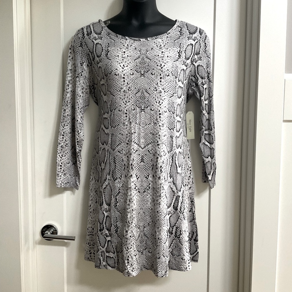 Nine Eight Snakeskin Midi Dress